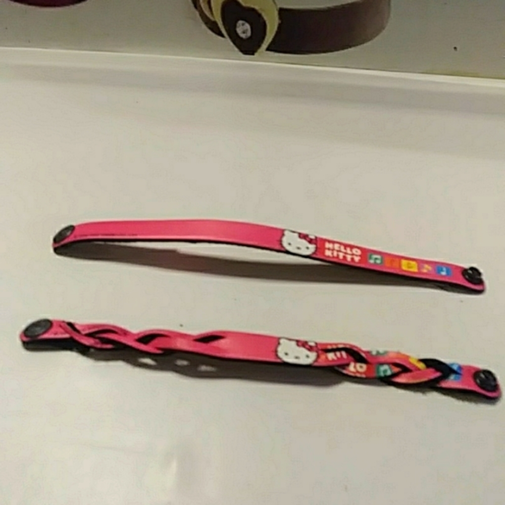Hello kitty leather bracelets
